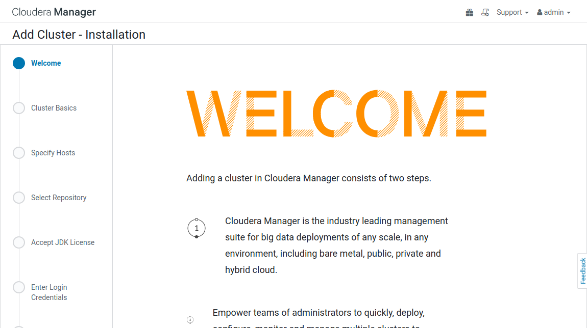 Hadoop Cloudera Installation CM6
